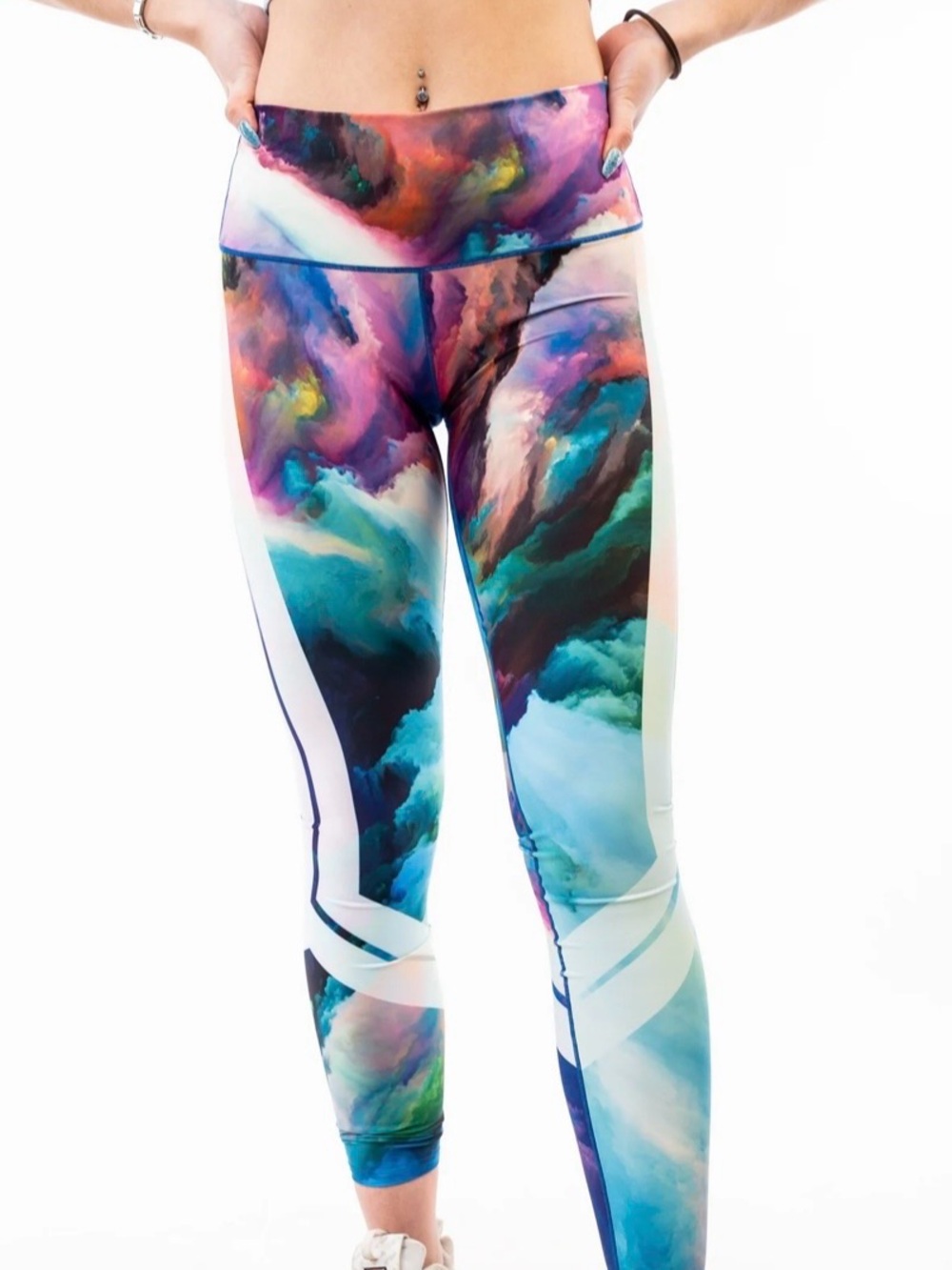 Watercolor Yoga Pants - Picture 3 of 5
